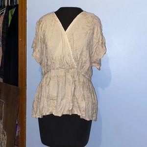 NEW* Criss Cross Peplum Blouse